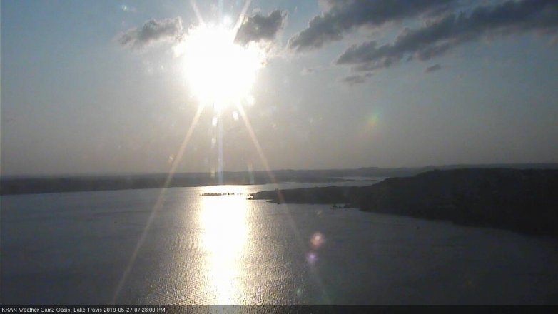 Lake Travis webcam, May 27, 2019 6:30 PM CT