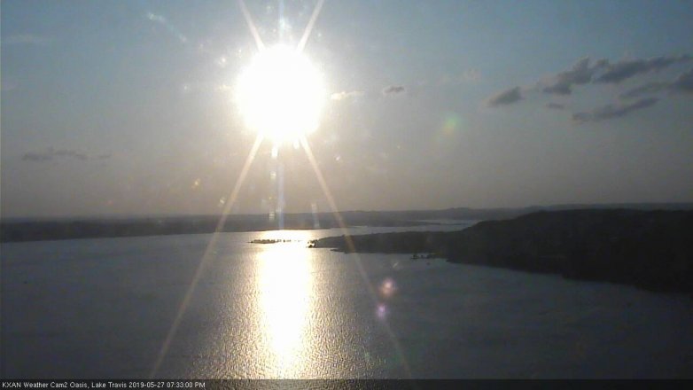 Lake Travis webcam, May 27, 2019 6:35 PM CT