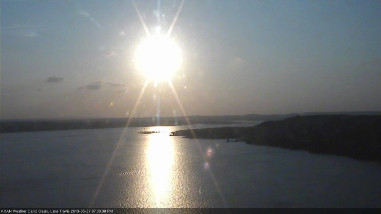 Lake Travis webcam, May 27, 2019 6:40 PM CT