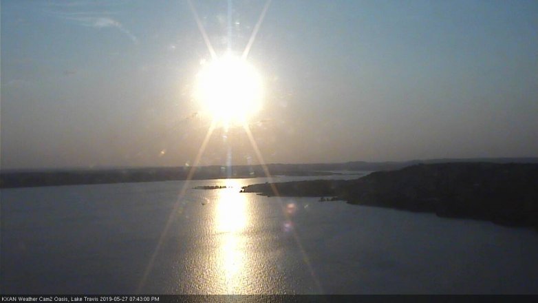 Lake Travis webcam, May 27, 2019 6:45 PM CT