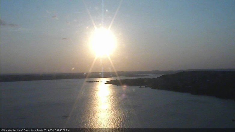 Lake Travis webcam, May 27, 2019 6:50 PM CT