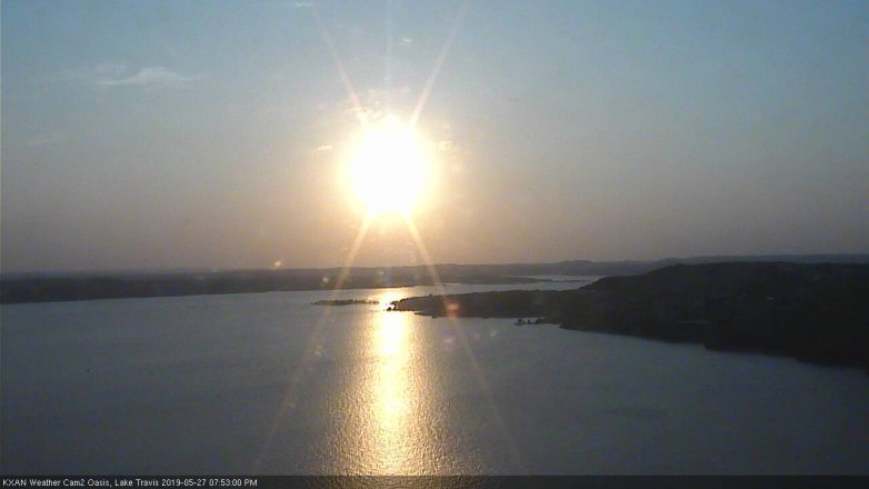 Lake Travis webcam, May 27, 2019 6:55 PM CT