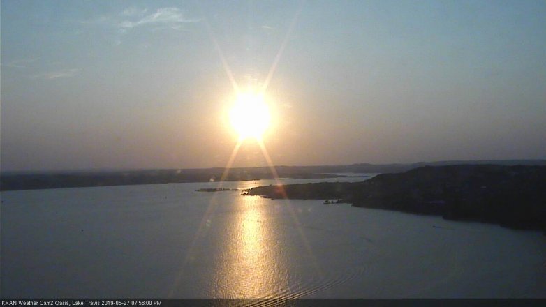 Lake Travis webcam, May 27, 2019 7:00 PM CT