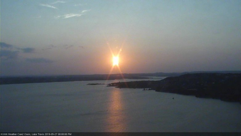 Lake Travis webcam, May 27, 2019 7:10 PM CT