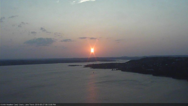 Lake Travis webcam, May 27, 2019 7:15 PM CT