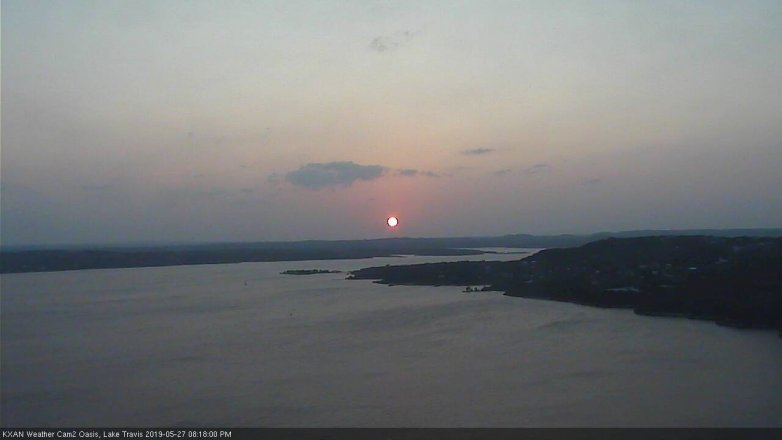 Lake Travis webcam, May 27, 2019 7:20 PM CT