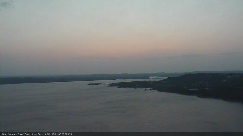 Lake Travis webcam, May 27, 2019 7:30 PM CT