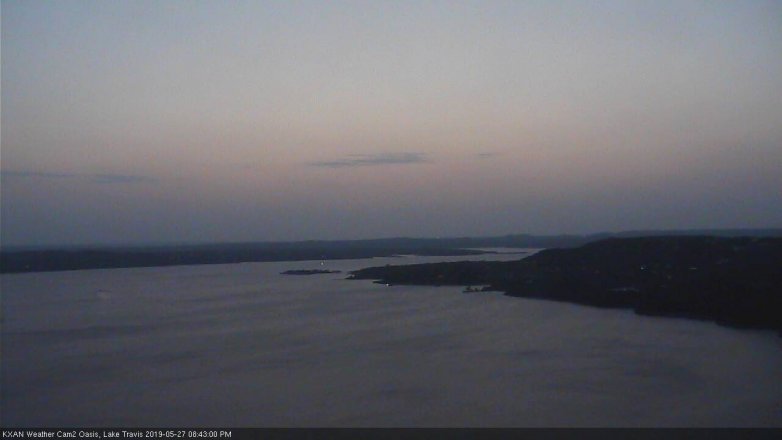 Lake Travis webcam, May 27, 2019 7:45 PM CT