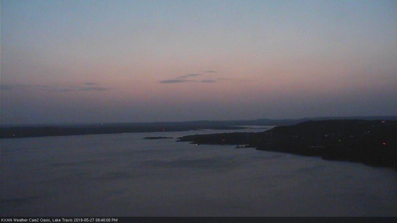 Lake Travis webcam, May 27, 2019 7:50 PM CT
