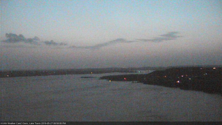 Lake Travis webcam, May 27, 2019 8:00 PM CT