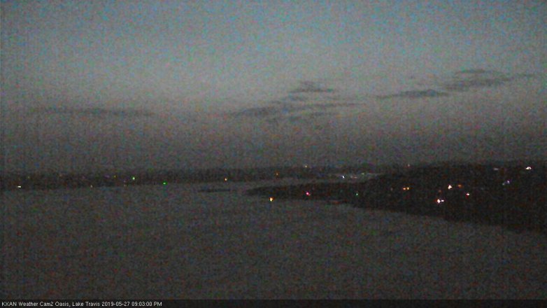 Lake Travis webcam, May 27, 2019 8:05 PM CT