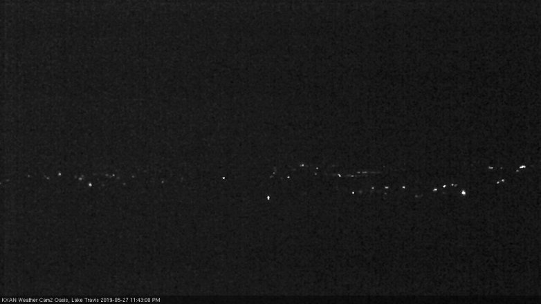 Lake Travis webcam, May 27, 2019 10:45 PM CT