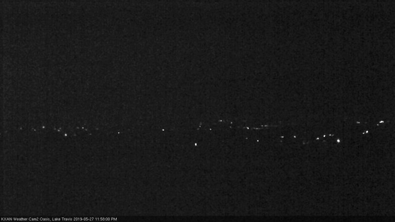 Lake Travis webcam, May 27, 2019 11:00 PM CT