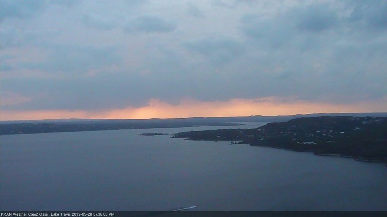 Lake Travis webcam, May 28, 2019 6:40 PM CT