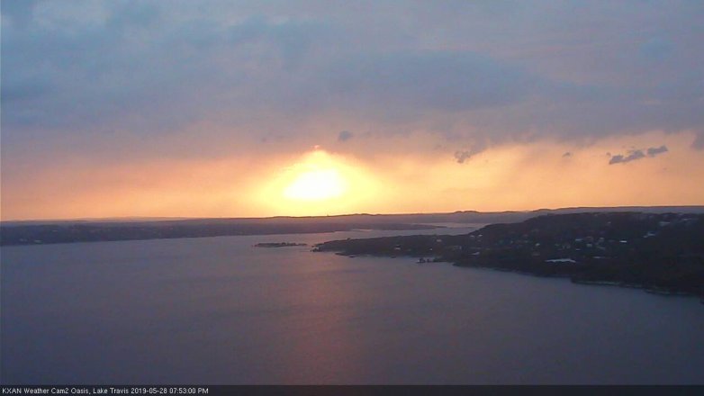 Lake Travis webcam, May 28, 2019 6:55 PM CT