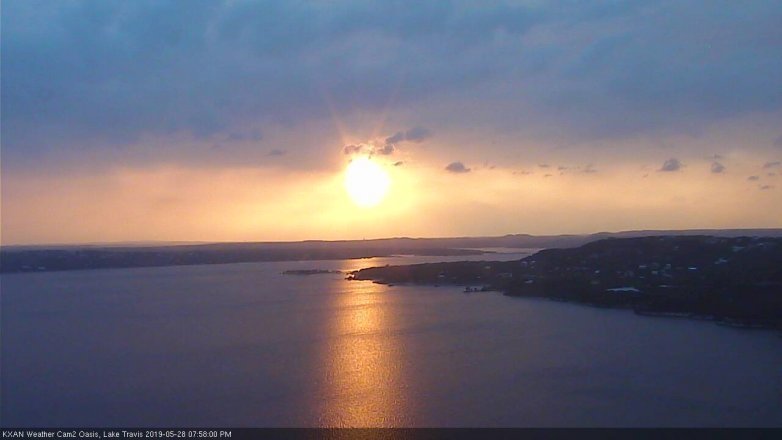 Lake Travis webcam, May 28, 2019 7:00 PM CT