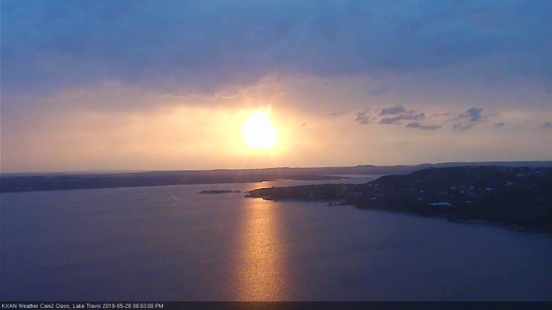 Lake Travis webcam, May 28, 2019 7:05 PM CT