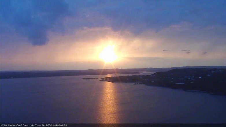 Lake Travis webcam, May 28, 2019 7:10 PM CT