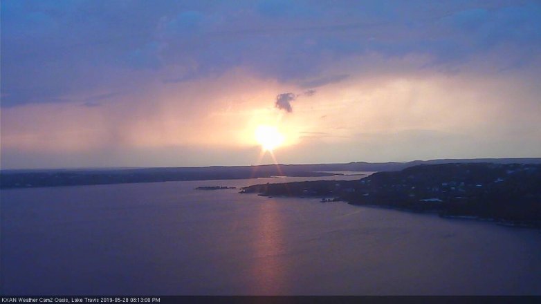 Lake Travis webcam, May 28, 2019 7:15 PM CT