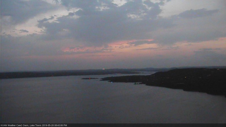 Lake Travis webcam, May 28, 2019 7:45 PM CT
