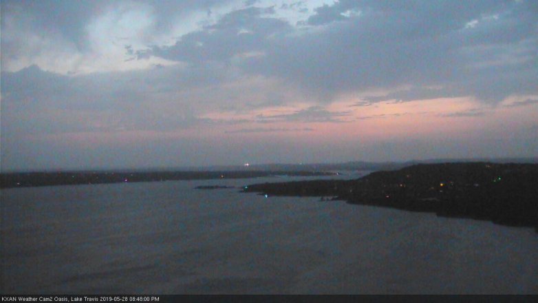 Lake Travis webcam, May 28, 2019 7:50 PM CT