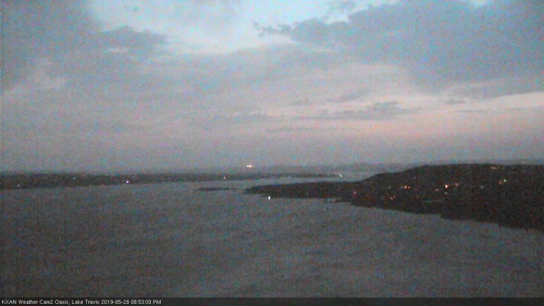 Lake Travis webcam, May 28, 2019 7:55 PM CT