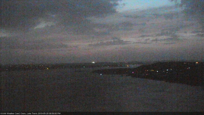 Lake Travis webcam, May 28, 2019 8:00 PM CT