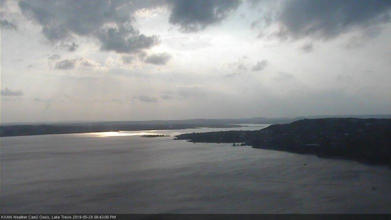 Lake Travis webcam, May 29, 2019 5:45 PM CT