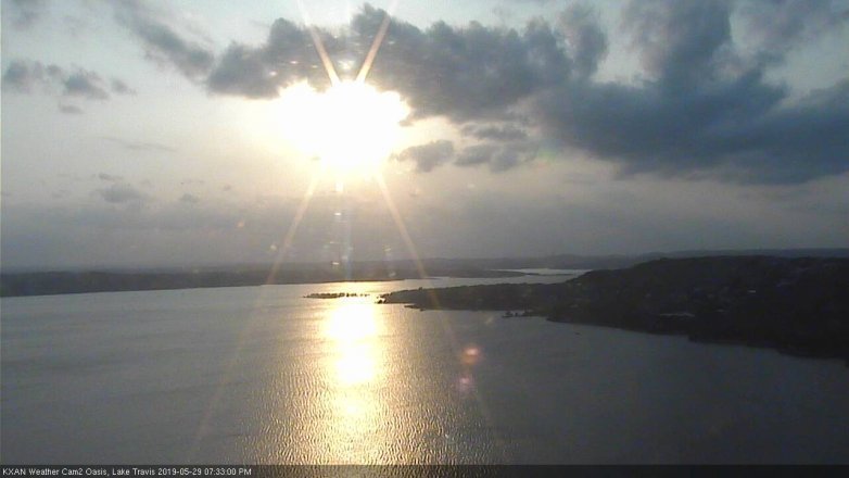 Lake Travis webcam, May 29, 2019 6:35 PM CT