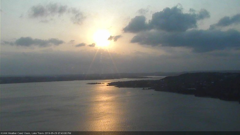 Lake Travis webcam, May 29, 2019 6:45 PM CT