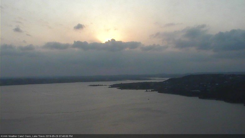 Lake Travis webcam, May 29, 2019 6:50 PM CT
