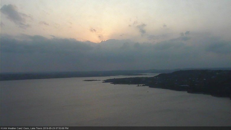 Lake Travis webcam, May 29, 2019 6:55 PM CT