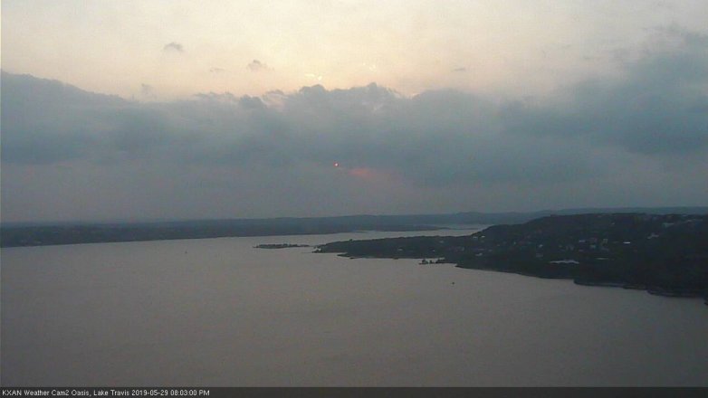 Lake Travis webcam, May 29, 2019 7:05 PM CT