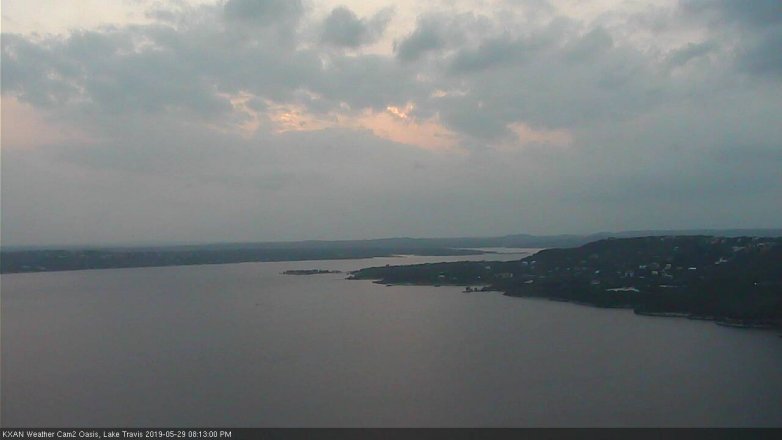 Lake Travis webcam, May 29, 2019 7:15 PM CT