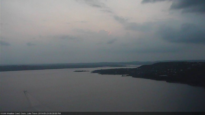 Lake Travis webcam, May 29, 2019 7:40 PM CT