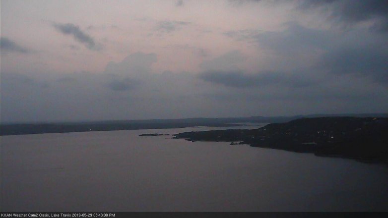 Lake Travis webcam, May 29, 2019 7:45 PM CT