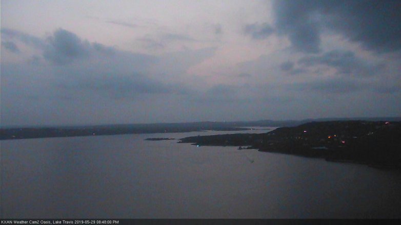 Lake Travis webcam, May 29, 2019 7:50 PM CT