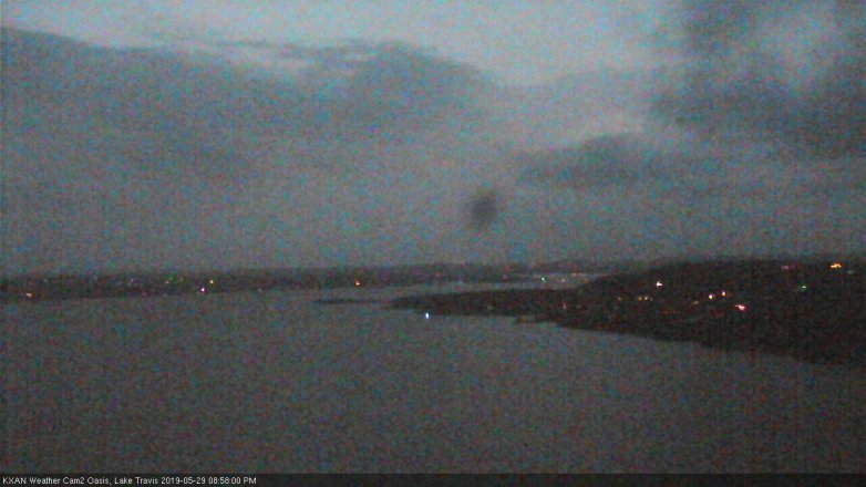 Lake Travis webcam, May 29, 2019 8:00 PM CT