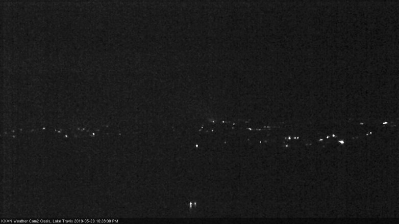 Lake Travis webcam, May 29, 2019 9:30 PM CT