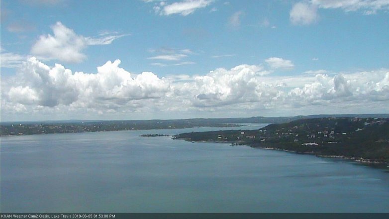Lake Travis webcam, June 5, 2019 12:55 PM CT