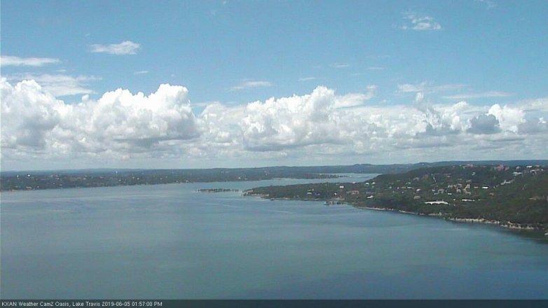 Lake Travis webcam, June 5, 2019 1:00 PM CT