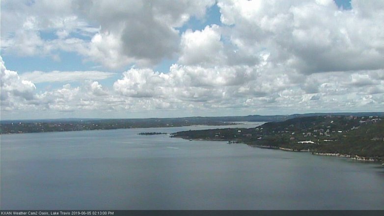 Lake Travis webcam, June 5, 2019 1:15 PM CT