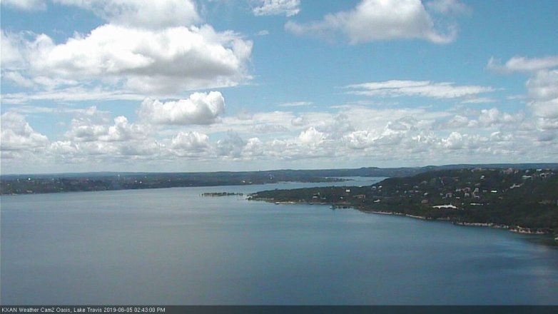 Lake Travis webcam, June 5, 2019 1:45 PM CT