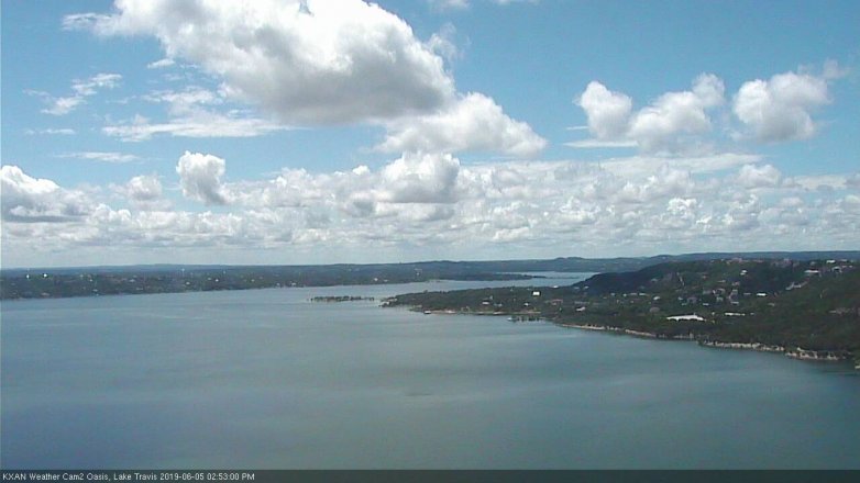 Lake Travis webcam, June 5, 2019 1:55 PM CT