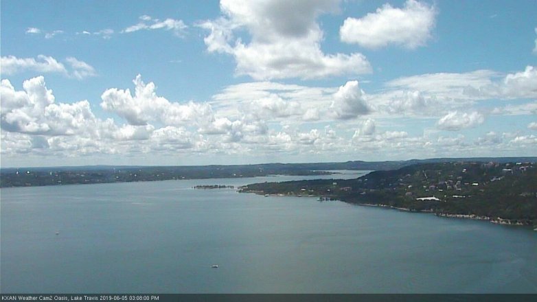 Lake Travis webcam, June 5, 2019 2:10 PM CT