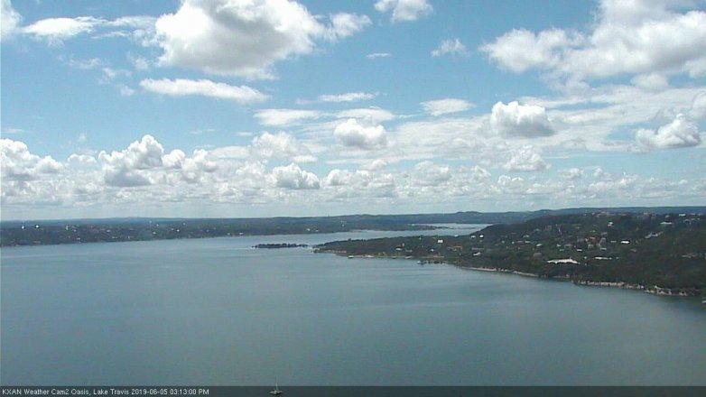 Lake Travis webcam, June 5, 2019 2:15 PM CT