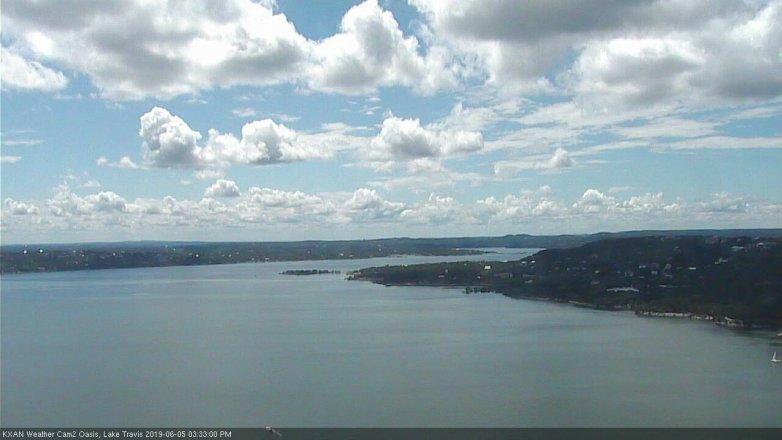 Lake Travis webcam, June 5, 2019 2:35 PM CT