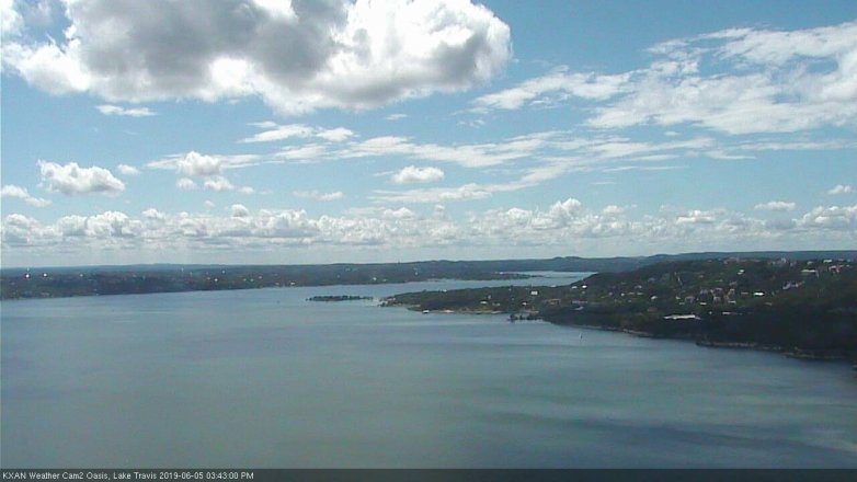 Lake Travis webcam, June 5, 2019 2:45 PM CT