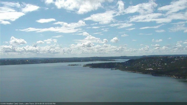 Lake Travis webcam, June 5, 2019 2:55 PM CT