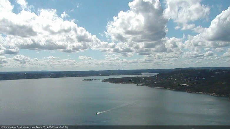 Lake Travis webcam, June 5, 2019 3:35 PM CT